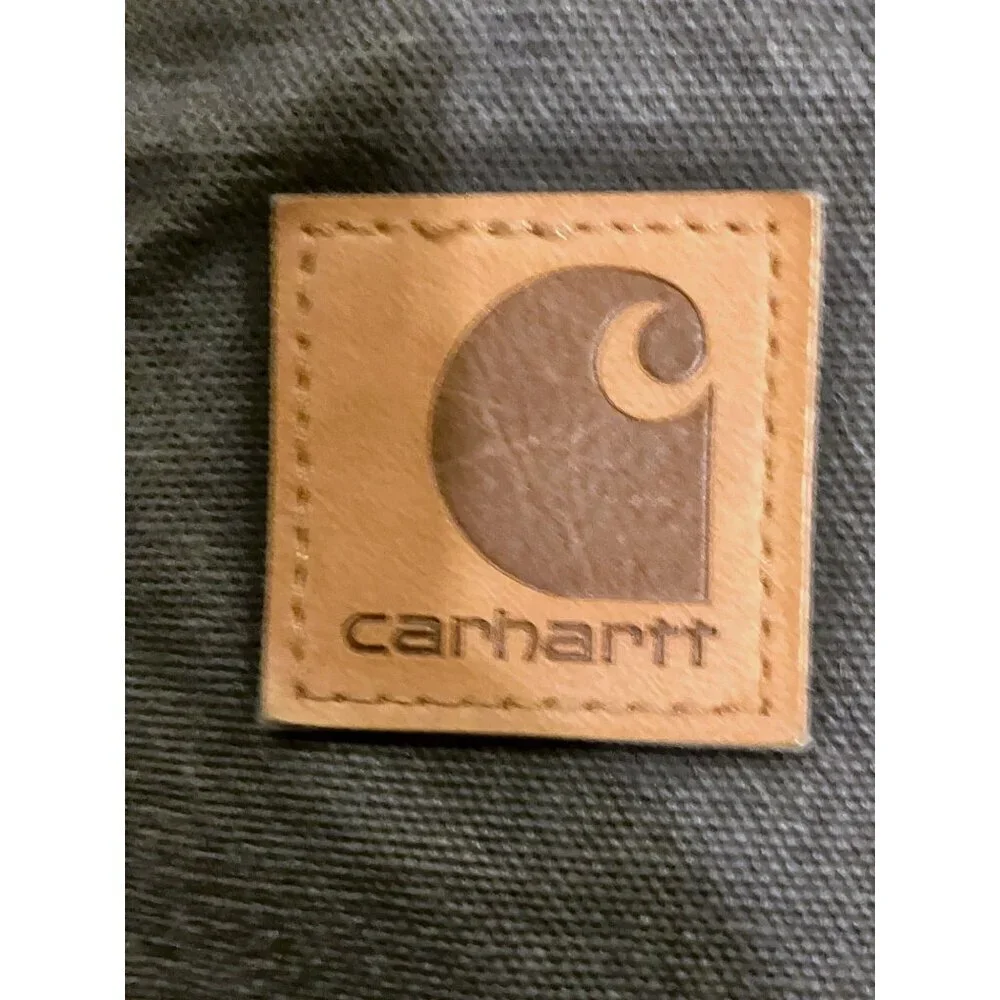 Carhartt Jacket M Coat Sherpa Duck Canvas Chore Distress Fade Paint Rare C61 GVL
